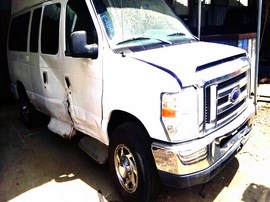 2013 FORD VAN E150, WHITE,  4.6L, 2WD. F26399